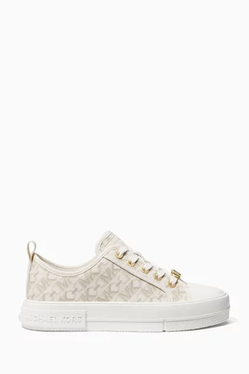 Evy Empire Signature Logo Sneakers in Canvas