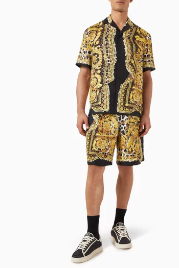 Wild Barocco Shorts in Silk