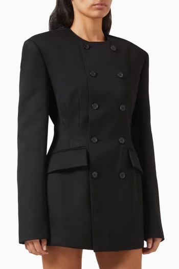 فستان بنمط جاكيت صوف وردروب.ان واي سي X روزي هنتنغتون وايتلي