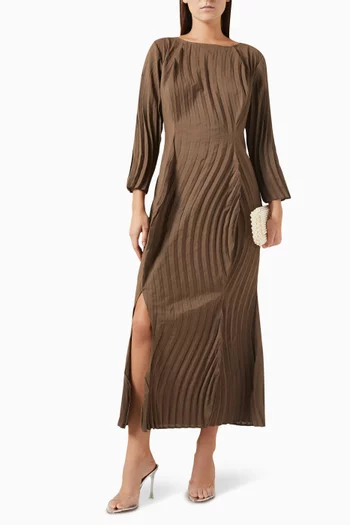 Imogen Pleated Maxi Dress