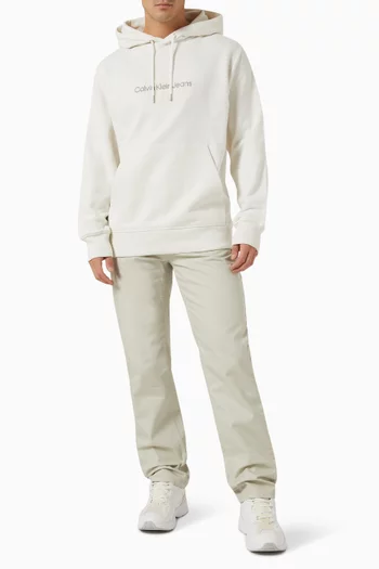 Straight Pants in Cotton Twill