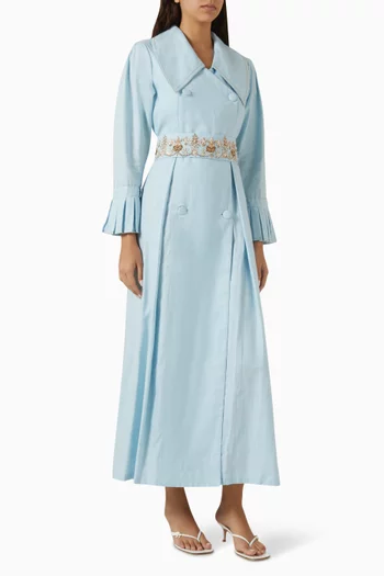 Aurelia Belted Jacket Abaya in Cotton