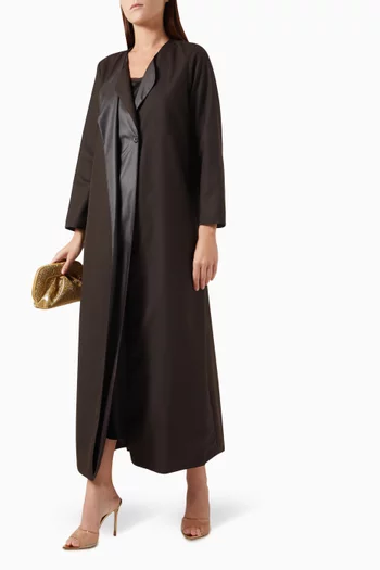 Coat Style Buttoned Abaya