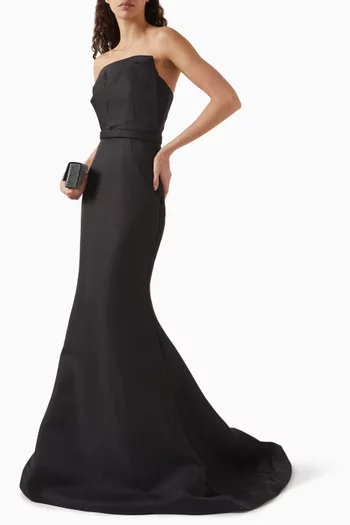 فستان سهرة بقصة حورية البحر ميكادو