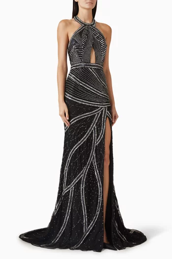 Sequin-embellished Gown
