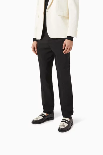 Wilde Snake Penny Loafers in Leather