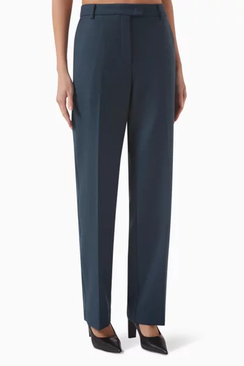 Straight-leg Pants in Wool Blend