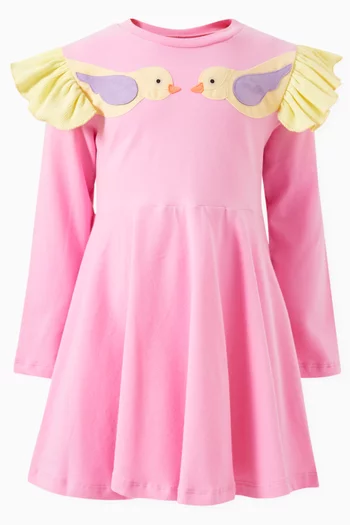 Dominika Bird Applique Dress