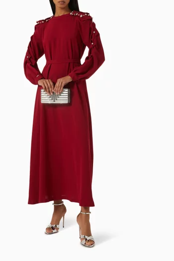 Lucas Pearl-embellished Maxi Dress