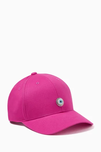 Evil Eye Baseball Cap in Cotton