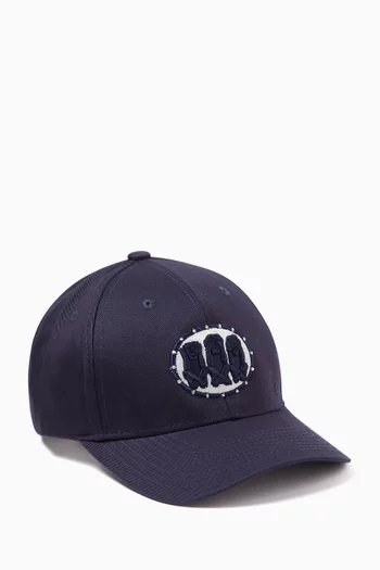Three Wise Monkeys Baseball Cap in Cotton