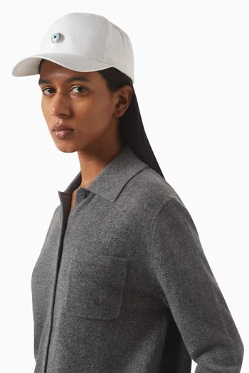 Evil Eye Baseball Cap in Cotton
