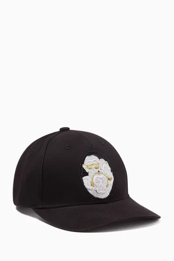 Wise Monkeys Baseball Cap in Cotton