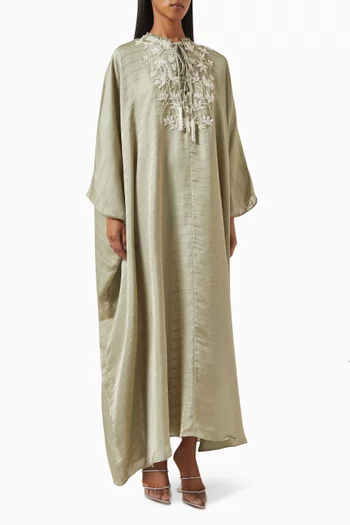 Embellished Tie-up Kaftan