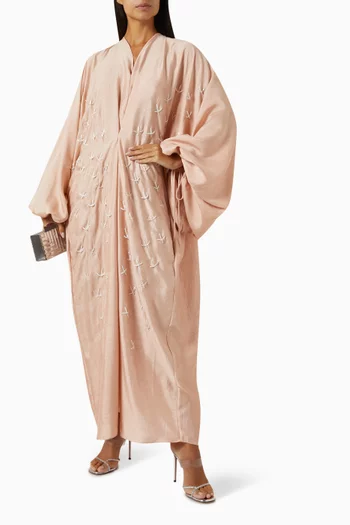 Embellished Balloon-sleeve Kaftan