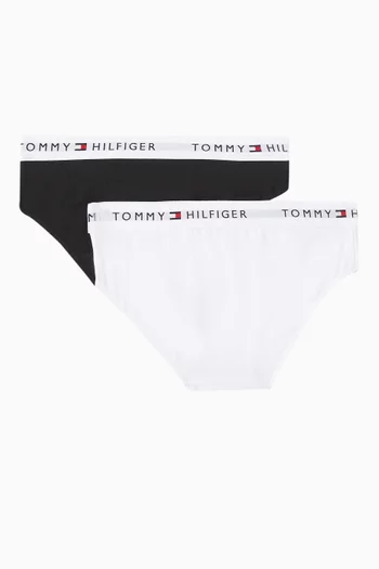 Signature Logo Briefs in Cotton, Set of 2