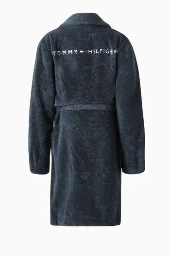 Logo Belted Bathrobe