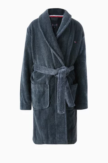 Logo Belted Bathrobe