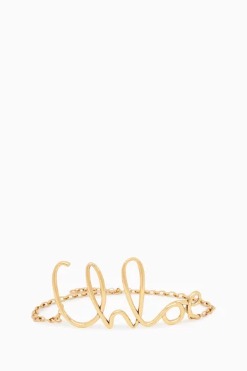 حزام سي ايكونيك كبير بشعار الماركة نحاس بلون ذهبي