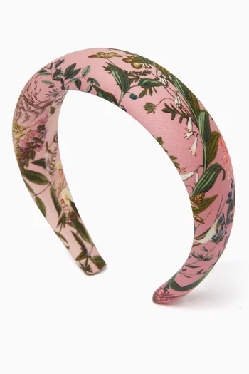 Chiara Floral-print Headband in Cotton