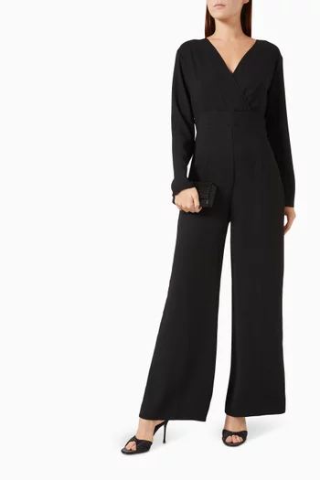 Tie-back Straight-leg Jumpsuit