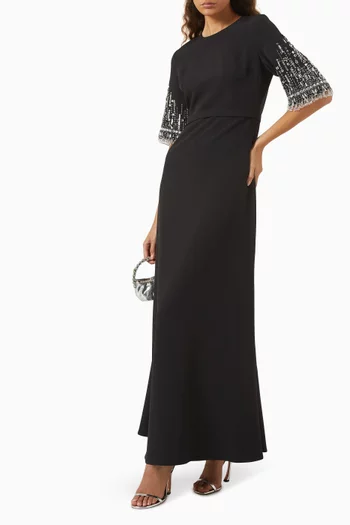 A-line Gown in Crepe