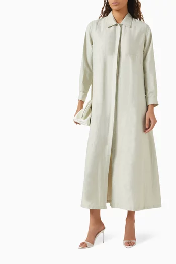 A-line Pleated-back Coat