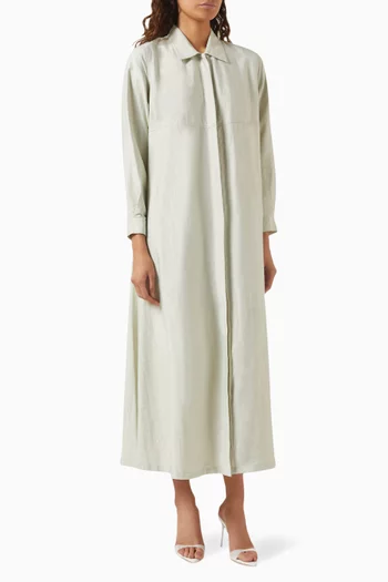 A-line Pleated-back Coat