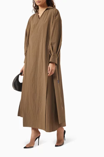 V-neck Wrap-front Coat