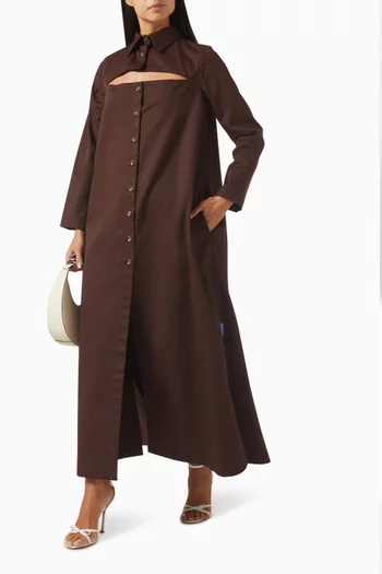 A-line Cut-out Coat