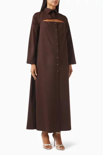 A-line Cut-out Coat