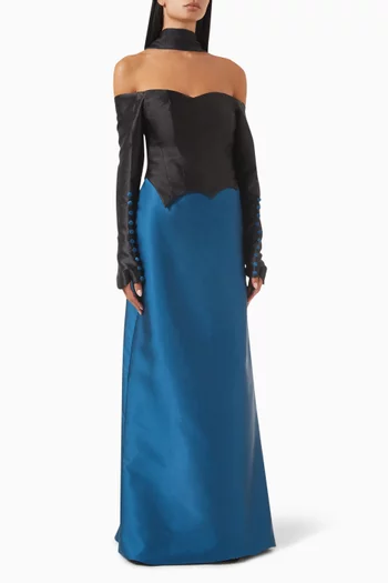 Caroline Colour-block Gown