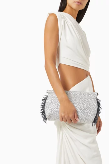 Honeycomb Clipbag Clutch