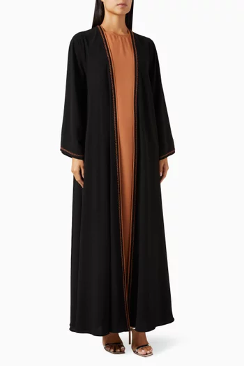 Embroidered Abaya Set