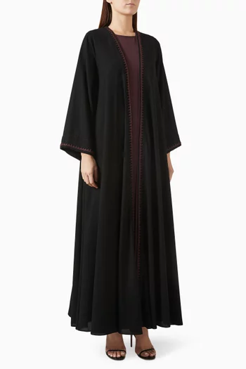 Embroidered Abaya Set