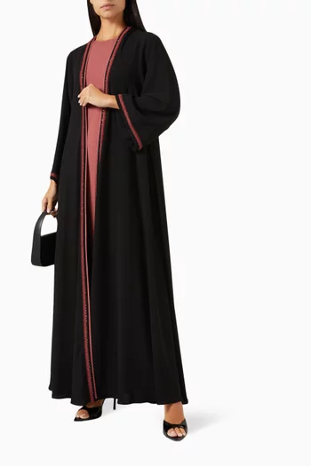Embroidered Abaya Set