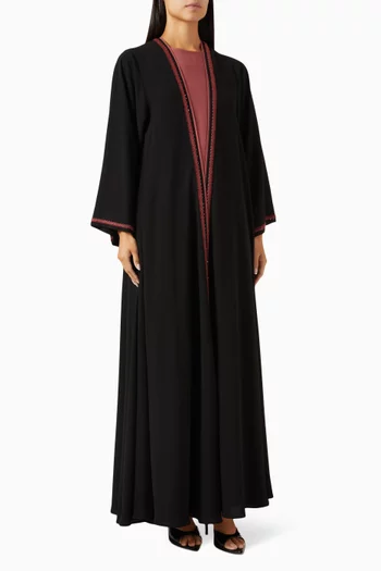 Embroidered Abaya Set