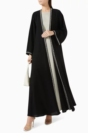 Embroidered Abaya Set