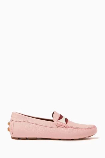 Kristy Loafers in Grained Leather