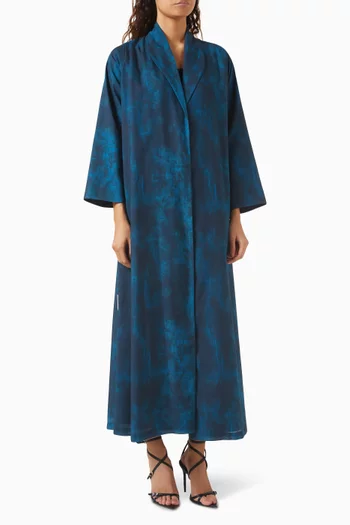 Zainah Printed Abaya in Cotton