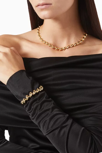 The Edith Bracelet in Gold-tone Brass