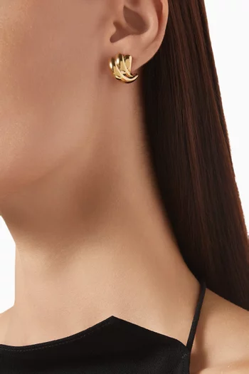 The Magda Earrings in 18kt Gold-plated Sterling Silver