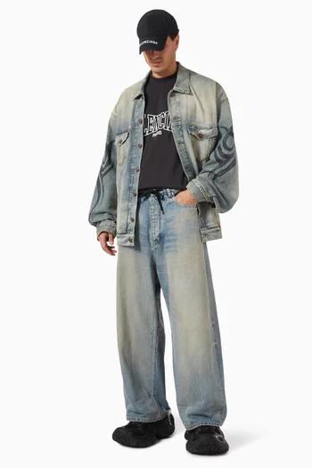 Y2K Oversized Jacket in Denim