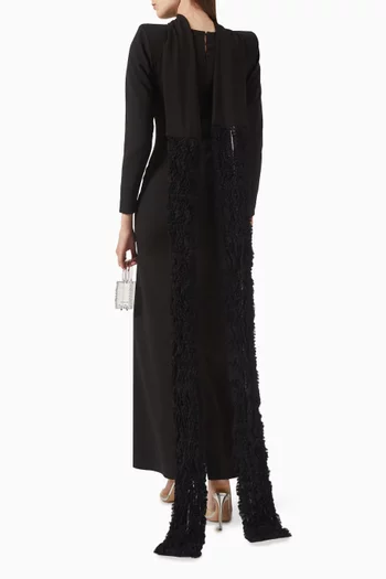 Amata Shawl Gown in Lycra Crepe