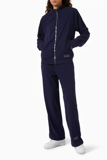 Bomber Jacket in Ribbed Velvet
