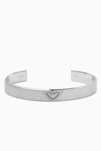 Eagle Logo Cuff Bracelet in Stainless Steel