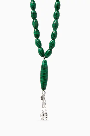 Worry Beads in Malachite