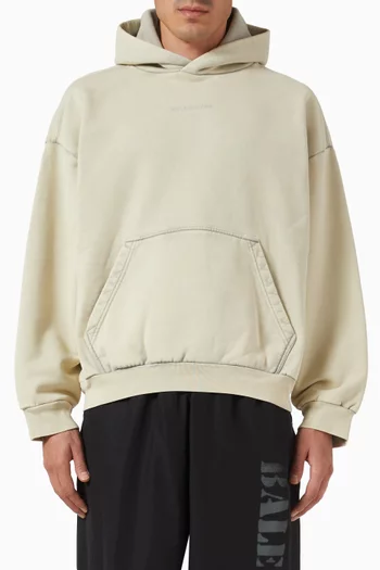 New Balenciaga Back Medium-fit Hoodie in Fleece