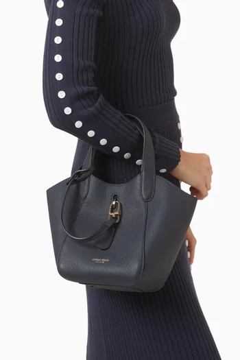 حقيبة هوبو صغيرة جلد بارز الملمس