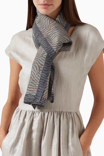 Printed Stole in Silk